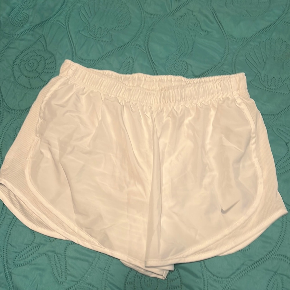 White NIKE shorts size large LG